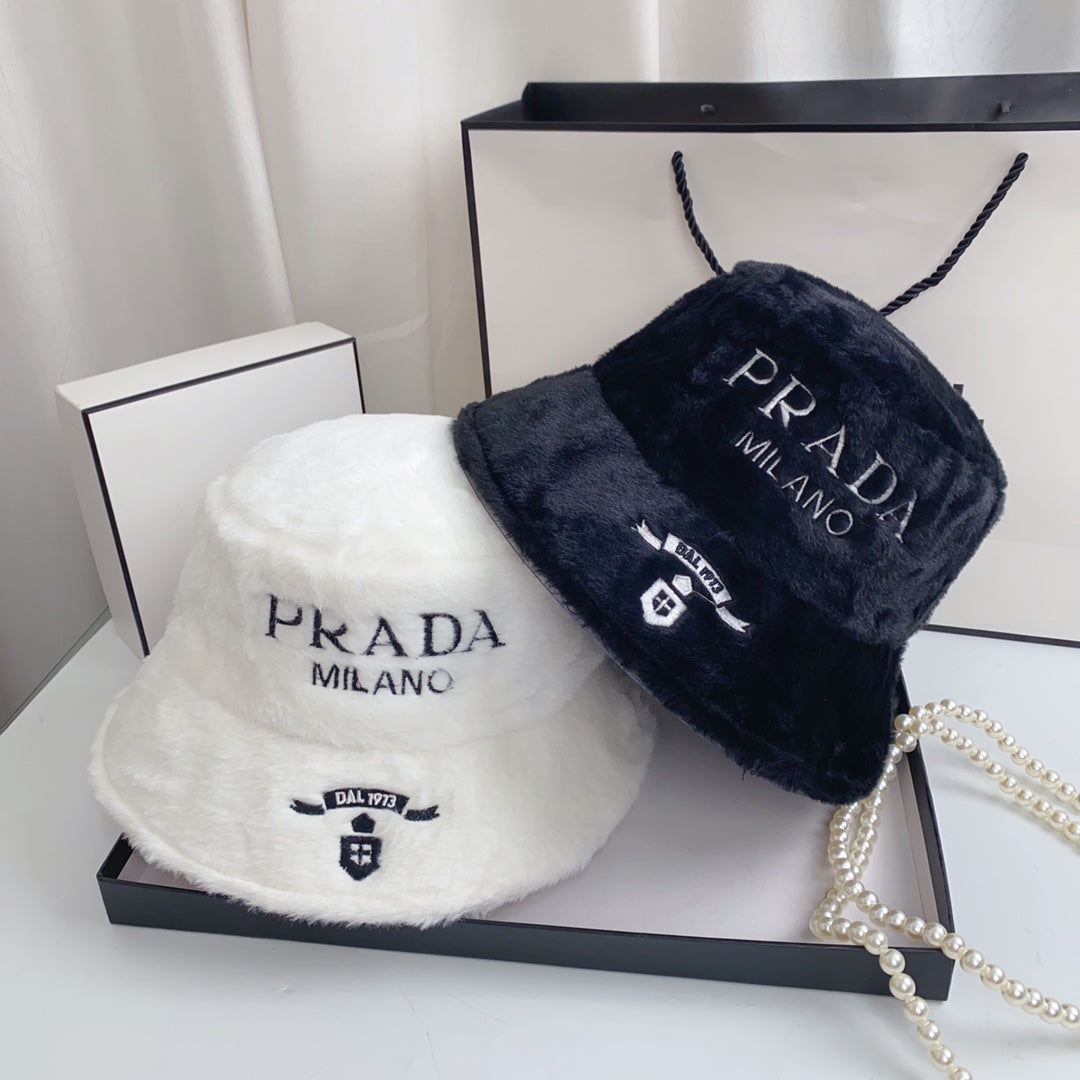 Fashion Milano Chapeau bob en fausse fourrure en peluche | Chapeau d'hiver de créateur de luxe