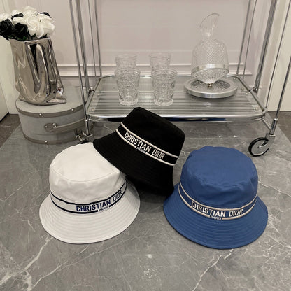 Klassisk vintage broderet webbing bøttehat