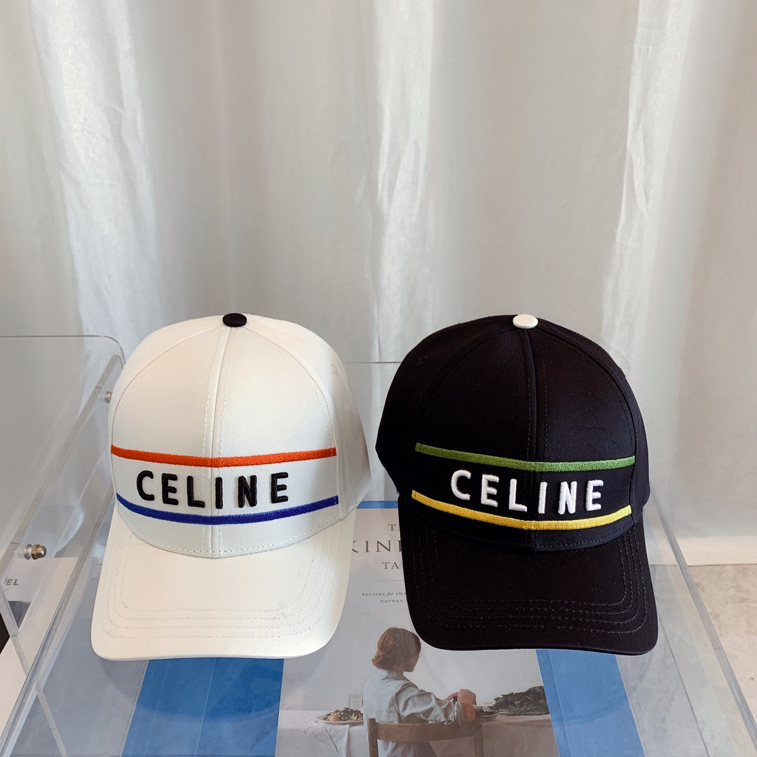 کلاه بیسبال نخی دوزی CELINE | کلاه قابل تنظیم طراح لوکس