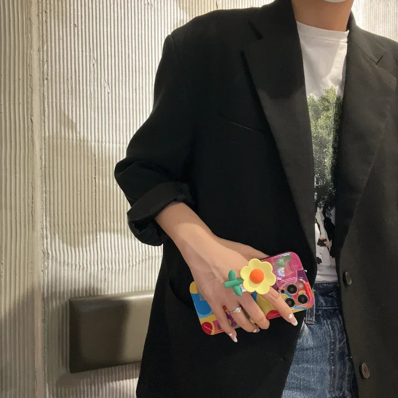 Advanced leather iPhone Case With Wallet And Strap Brown