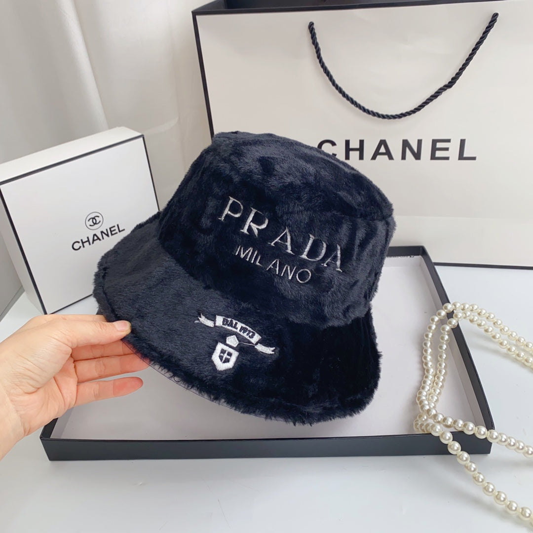 Fashion Milano Chapeau bob en fausse fourrure en peluche | Chapeau d'hiver de créateur de luxe