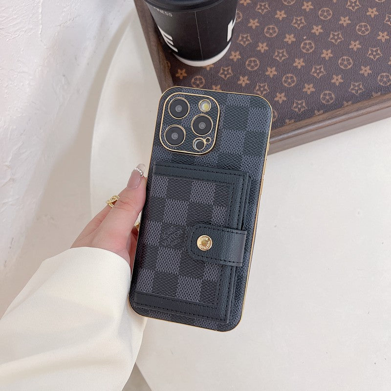 럭셔리 클래식 컬러 카드 가방 아이폰 케이스