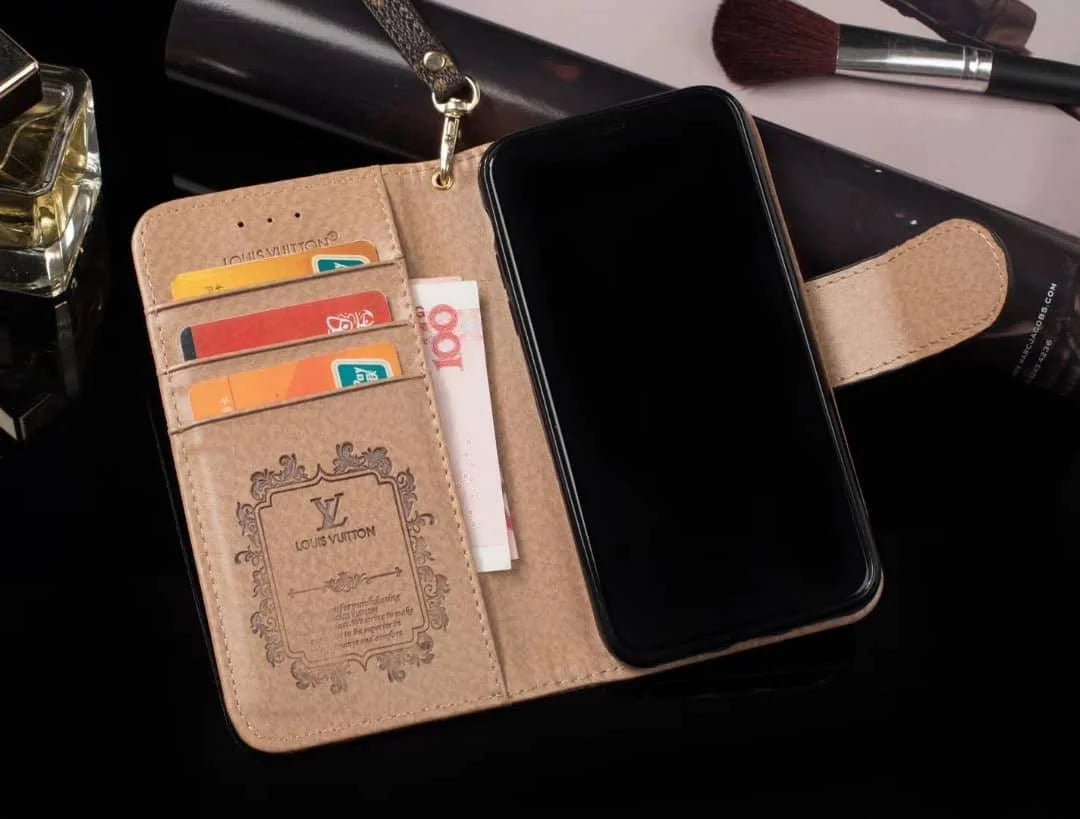 Funda de lujo para iPhone con billetera avanzada