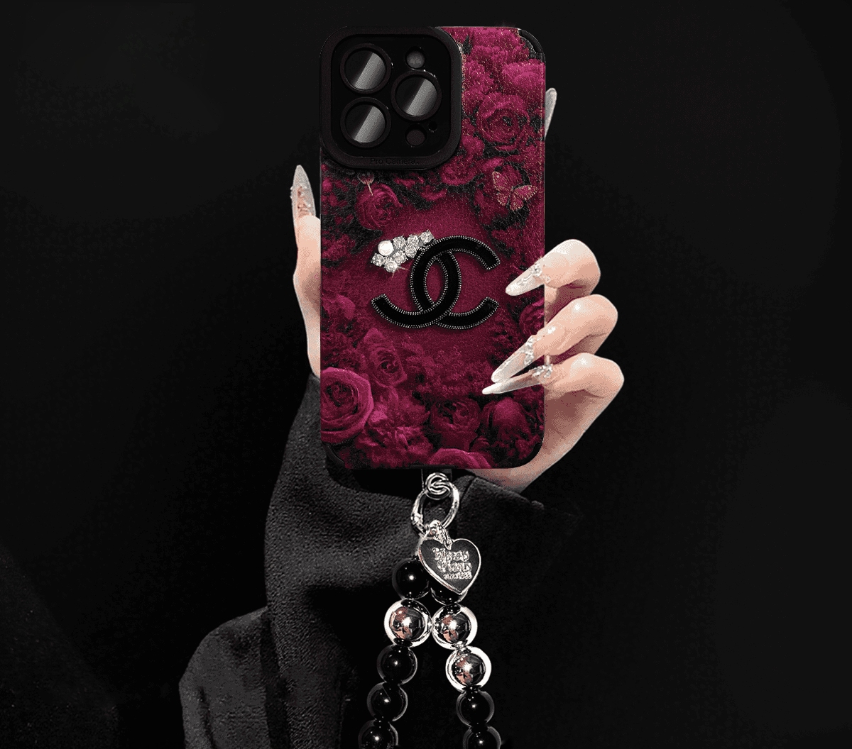 Cás Rós Velvet Só do iPhone - Cosaint Lánlionsa