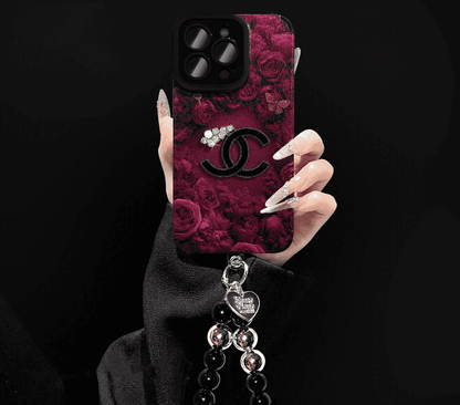 Cás Rós Velvet Só do iPhone - Cosaint Lánlionsa