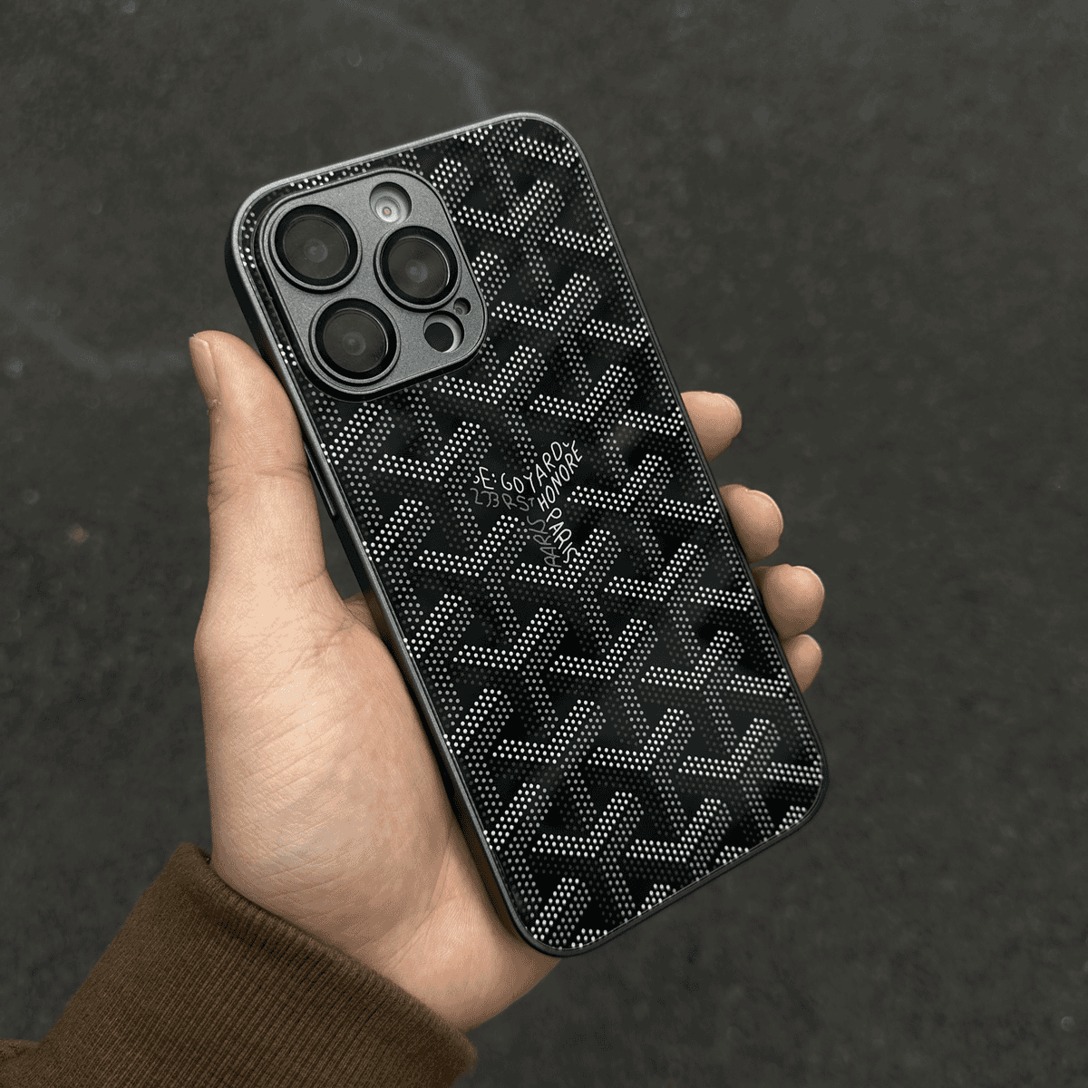G-Y Luxury Geometric Monogram iPhone -kotelo