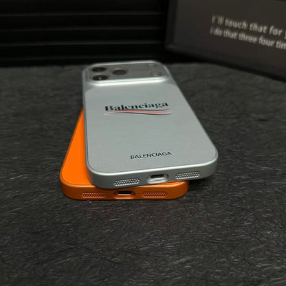 Balenciaga-Inspired Matte Protective iPhone Case with Full-Lens Protection